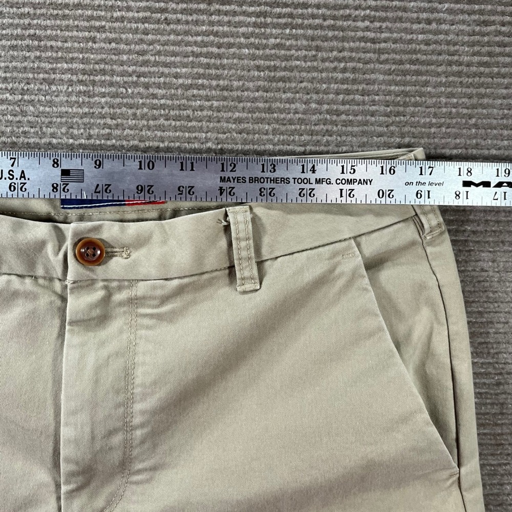 IZOD Mens Classic Fit Khaki Chino Pants Beige 34x34 45BM072 Stretch Twill - Picture 2 of 11